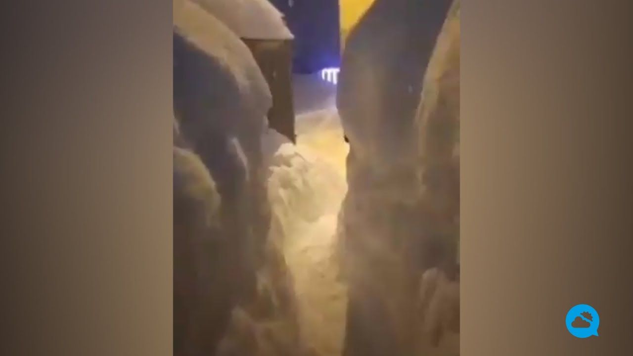 Nevão colossal em Krasnoyarsk, Rússia