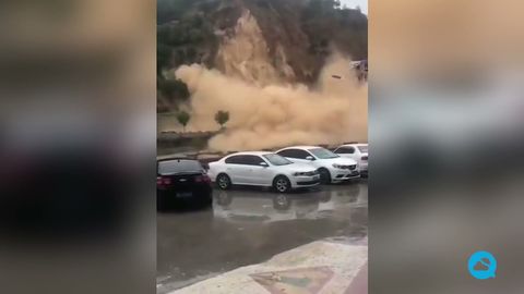 Deslizamiento de tierra en el norte de China