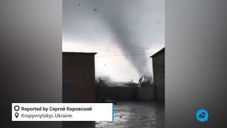 Tornado dans Kirovograd Oblast, Ukraine